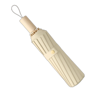 荣百汇 16骨雨伞女晴雨两用黑胶防晒防紫外线遮阳大号抗风折叠太阳伞 把