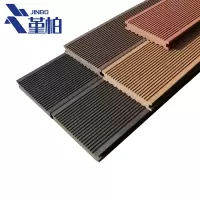 堇柏 塑木地板 条纹块