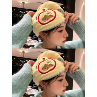 馨帮帮杂货铺原创 速干吸水干发毛巾可爱卡通浴帽苹果小熊干发帽