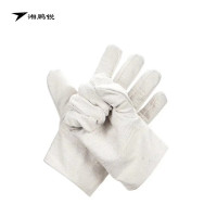 湘鹏锐 帆布手套 双层 加厚 双