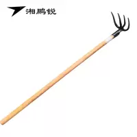 湘鹏锐 手工锻打耙子 四齿耙子农用工具 带把自装 200mm 把