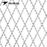湘鹏锐 热镀锌刀刺防护网 孔径150*75mm 平方米