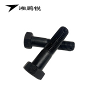 湘鹏锐 六角头杆孔螺栓 GB31.1 M24*100 个