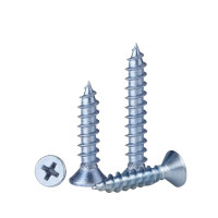 vzi 蓝白锌十字槽沉头自攻螺钉 ST4×60(P1.4)200个 包