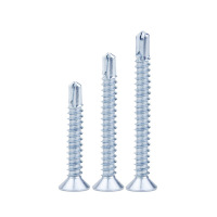 vzi 碳钢镀锌十字槽沉头自攻钻尾螺丝 m4.2*38(500个装) 包