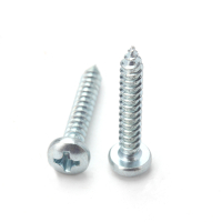 vzi 蓝白锌十字槽盘头自攻螺钉 ST4.2×25(P1.4)(600个) 包