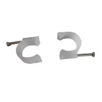 vzi 塑料线卡 U型卡钉电线网线固线夹 圆形12mm(200个) 包