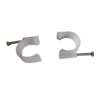 vzi 塑料线卡 U型卡钉电线网线固线夹 圆形8mm(200个) 包