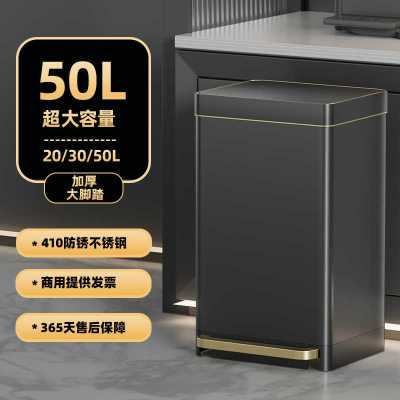 菁普华 垃圾桶专用不锈钢50L 个