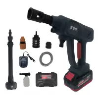 菁普华锂电大功率高压清洗水枪无线洗车机