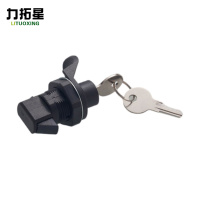 力拓星 柜门锁 塑料转舌锁 按钮锁 55mm 个