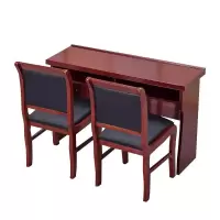 博邦瑞达双人条桌椅 1桌2椅 1200*400*750mm 套