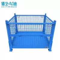 佰艺鸣德折叠仓储笼物流周转铁箱网格物料储物笼堆垛架 网格个