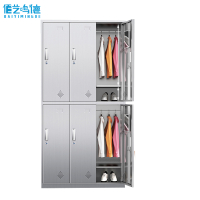 佰艺鸣德 不锈钢更衣柜 六门台