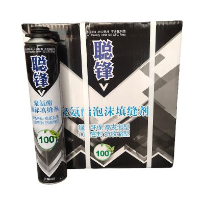 聪锋 聚氨酯发泡胶填缝剂 750ML 15瓶/箱 高硬度 抗收缩 干的快 泡孔细