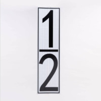 路旗安 粘贴式半公里标识 627mm*170mm 件