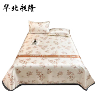华北昶隆 冰丝印花凉席床品三件套 230*250cm/套