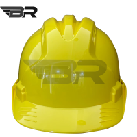 BR勃瑞/新国标抗冲击安全施工警示帽/黄色/个