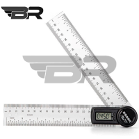 BR勃瑞/数显角度尺不锈钢/300mm/把