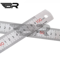 BR勃瑞/不锈钢直尺/1m/把
