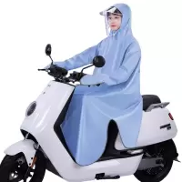 BR 单人一体式电动车雨衣电瓶车成人女款 件