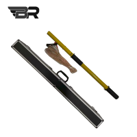 BR 环氧树脂杆 伸缩6米黄色+数显 根