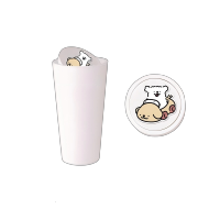 chanyoung 汽车垃圾桶水杯槽创意可爱卡通车载置物桶收纳垃圾 个