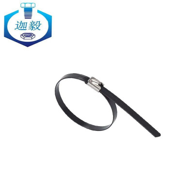 迦毅包塑304不锈钢扎带M7.9*400mm包