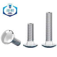 迦毅半圆头方颈螺栓5*35个