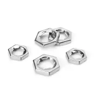 云聚君祥 304白钢螺母 M16 锁紧