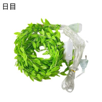 日目 仿真柳叶串灯藤条灯串 4m*60cm 件
