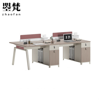 曌梵屏风工位四人位张