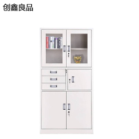 创鑫良品 中三斗文件柜 850*390*1800mm 台