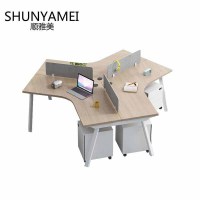 顺雅美(SHUNYAMEI) 办公桌 三人位 /套