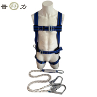 晋力+安全带+五点全身式双大钩+条