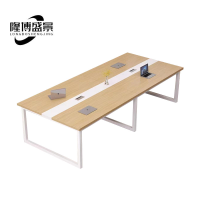 隆博盛景 钢架会议桌3000*1200*760mm/套