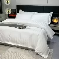 洛菲源 缎条床单 酒店宾馆招待所常用白床单120*225cm条