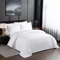 洛菲源 60*60S提花被套 星级酒店常用白色被套 260*240cm 条