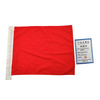 和居态 棉麻安全警示旗防护旗 红500x370mm 个