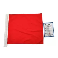 和居态 棉麻安全警示旗防护旗 红300x350mm 个
