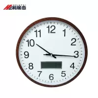 和居态 圆形带日历挂钟 14英寸 个