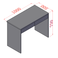百特尚优 床头桌 1000*500*750 BT-XZZ518 张