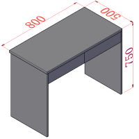 百特尚优床头桌 800*500*750 BT-XZZ516 张