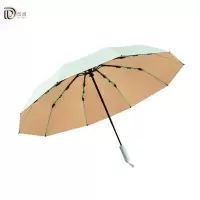 岱润 雨伞 三折彩胶遮阳伞 把