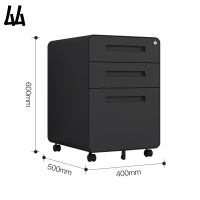 厸桌下柜三抽个