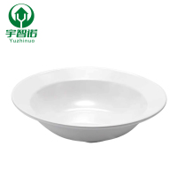 宇智诺 炉型梅花盘 家用椭圆形陶瓷盘子简约餐厅酒店餐具 14寸 单位:个