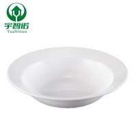 宇智诺 线条碗盘 家用椭圆形陶瓷盘子简约餐厅酒店餐具 9.5寸 单位:个