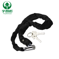 宇智诺 链锁 链锁加长防盗防撬锁头通用加粗自行车电动车铁链子锁 1.2m 根