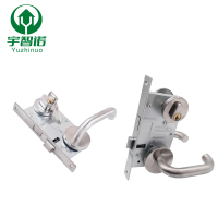 宇智诺 防火门锁 防火门锁全套消防门锁通用型通道门锁 不锈钢 套