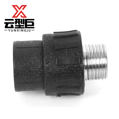 云型巨 PE外丝直接 PE管配件饮用水自来水管硬管配件 50*1.5寸 单位:个